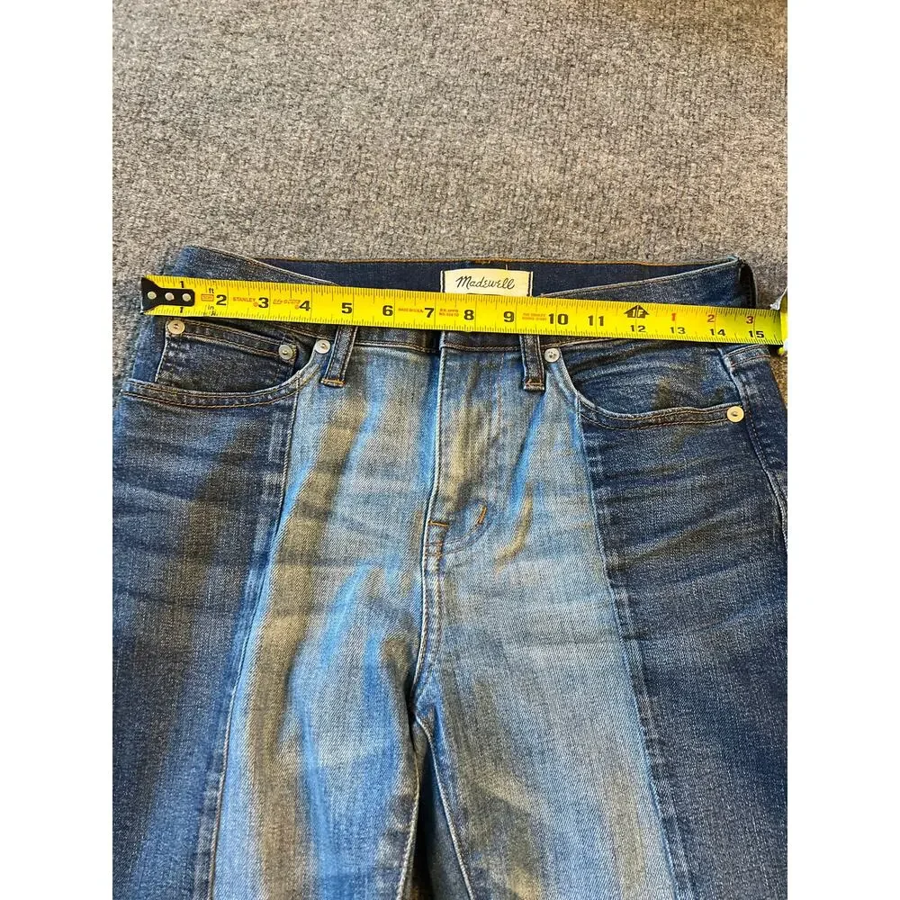 Madewell Cruiser Straight Crop Jeans Two-Tone Denim Size 25 NWOT - Picture 7 of 11